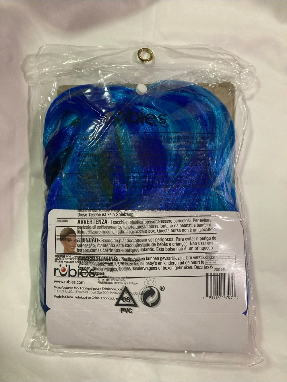 Rubies Peacock, Blue & Green, Fantasy Costume Wig
